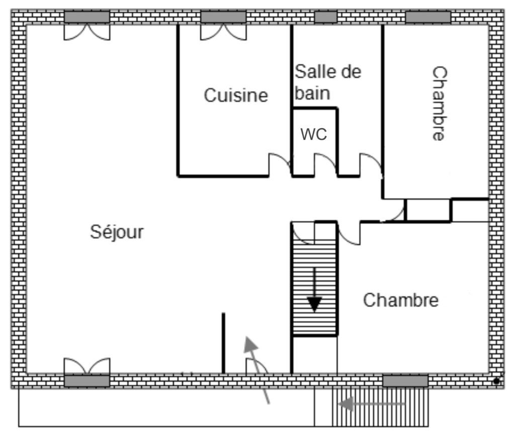 Plan maison à vendre Corrèze Cassan immobilier