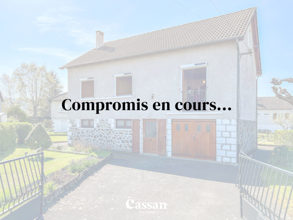 Maison sous compromis Jussac Cassan immobilier