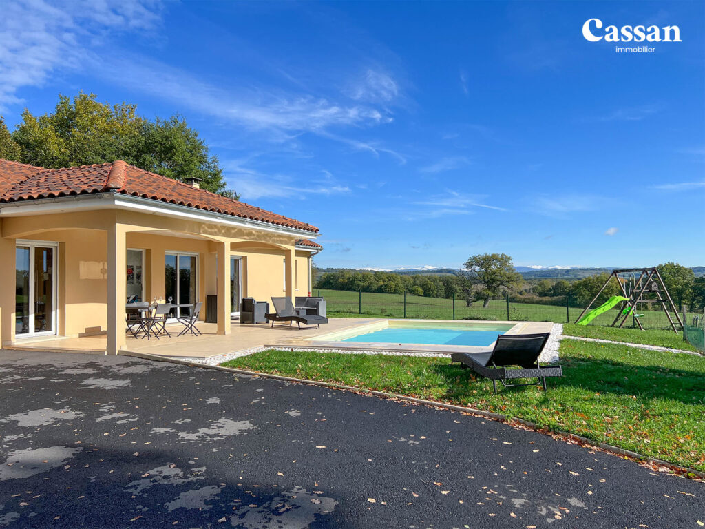 Maison à vendre piscine Saint Etienne Cantalès Cassan immobilier