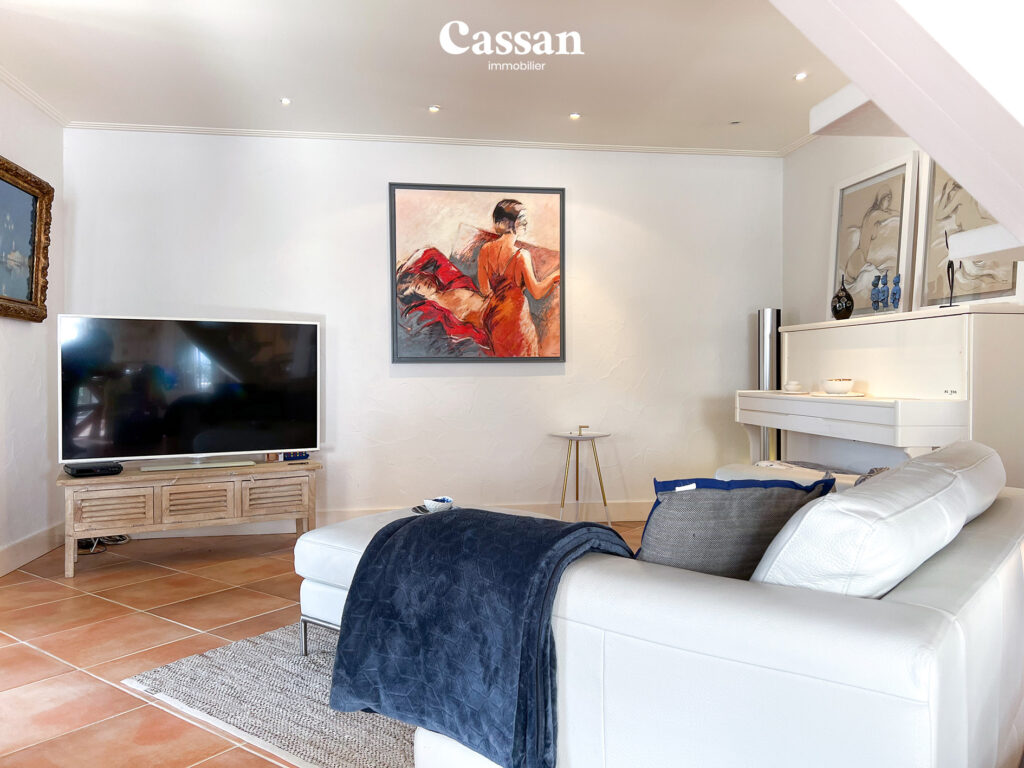 Salon maison à vendre Aurillac Cassan immobilier