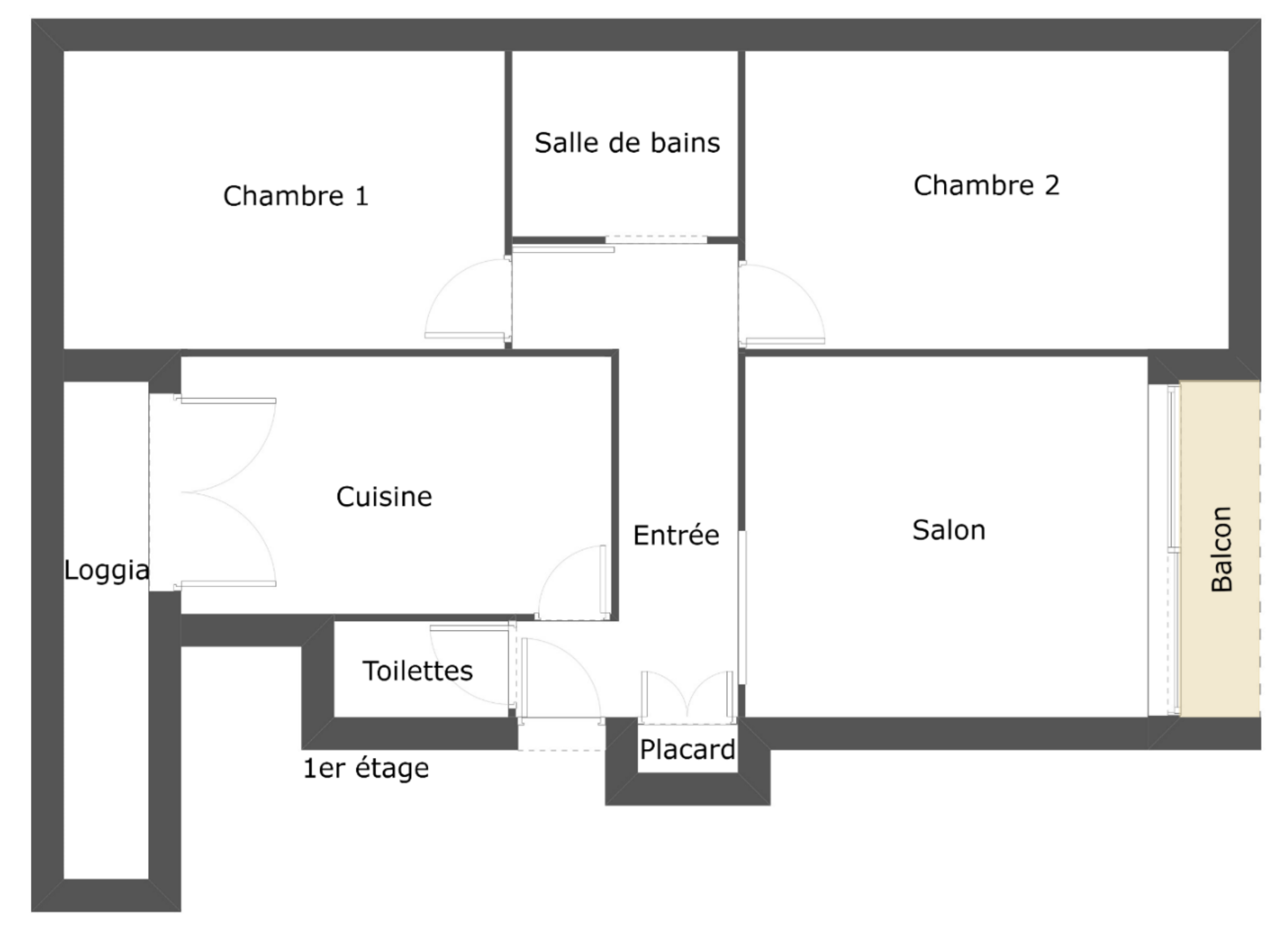 Plan appartement à vendre Aurillac Cassan immobilier