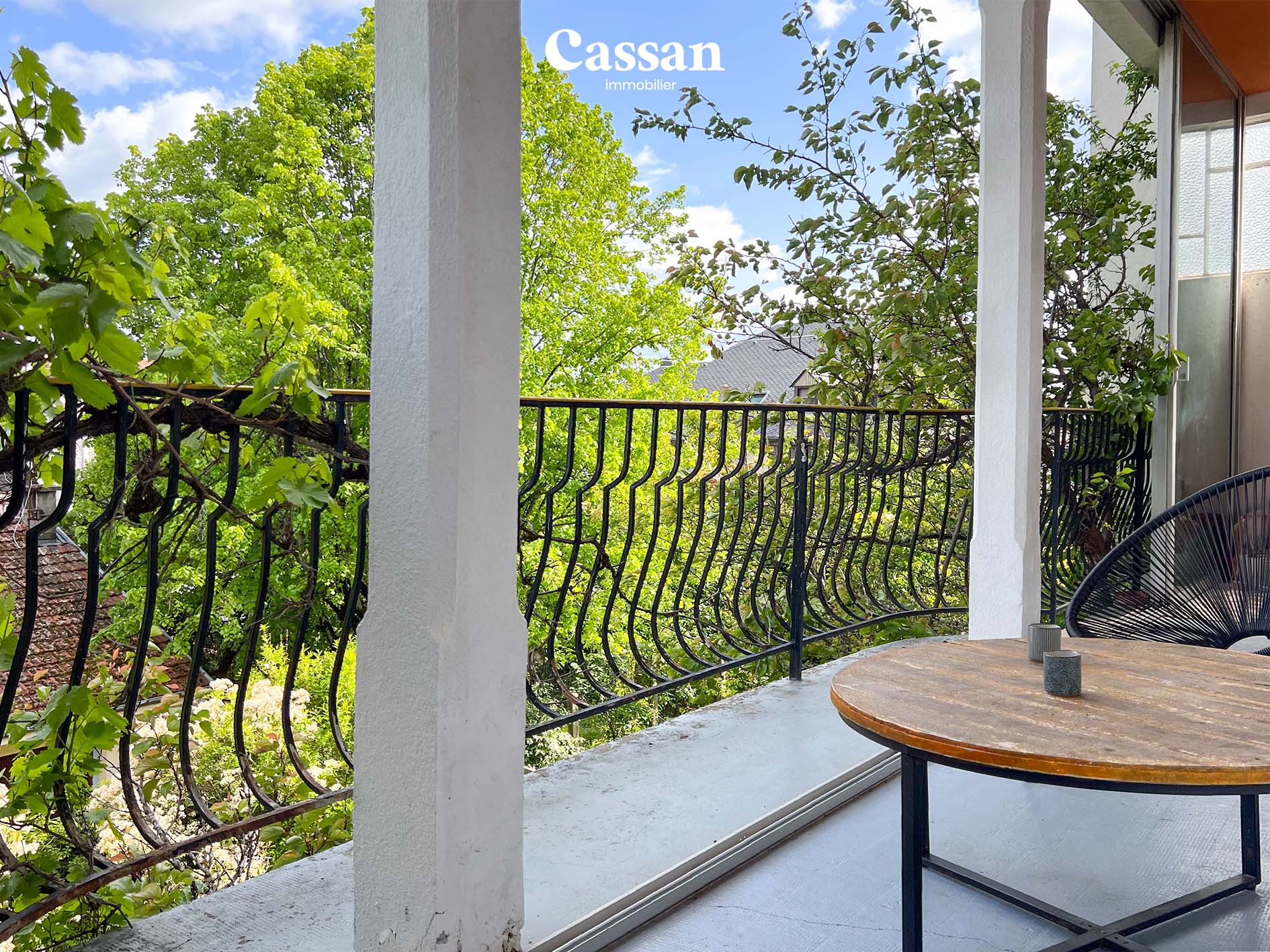 Terrasse appartement à vendre Aurillac Cassan immobilier