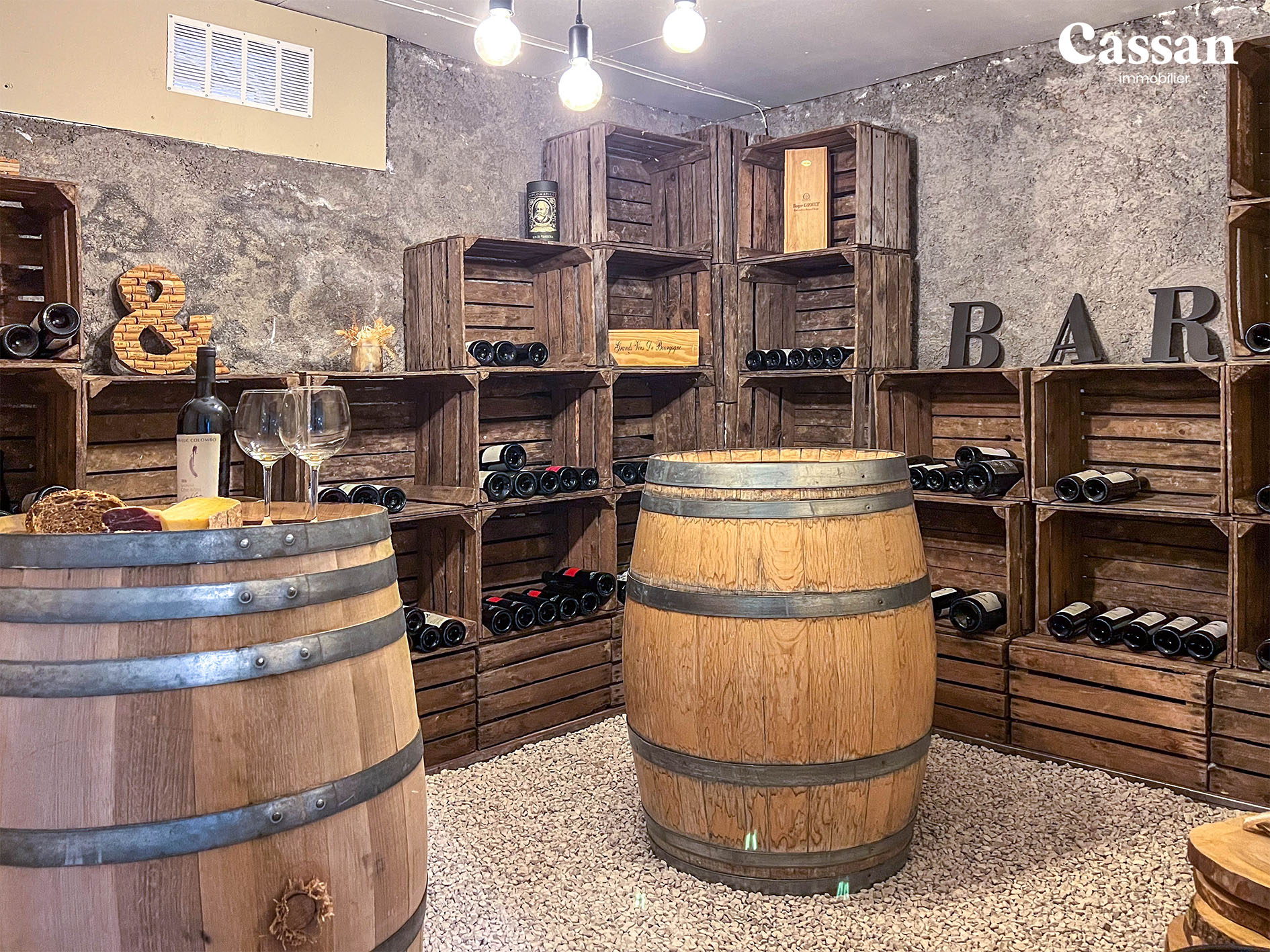 Cave à vin maison à vendre Aurillac Cassan immobilier