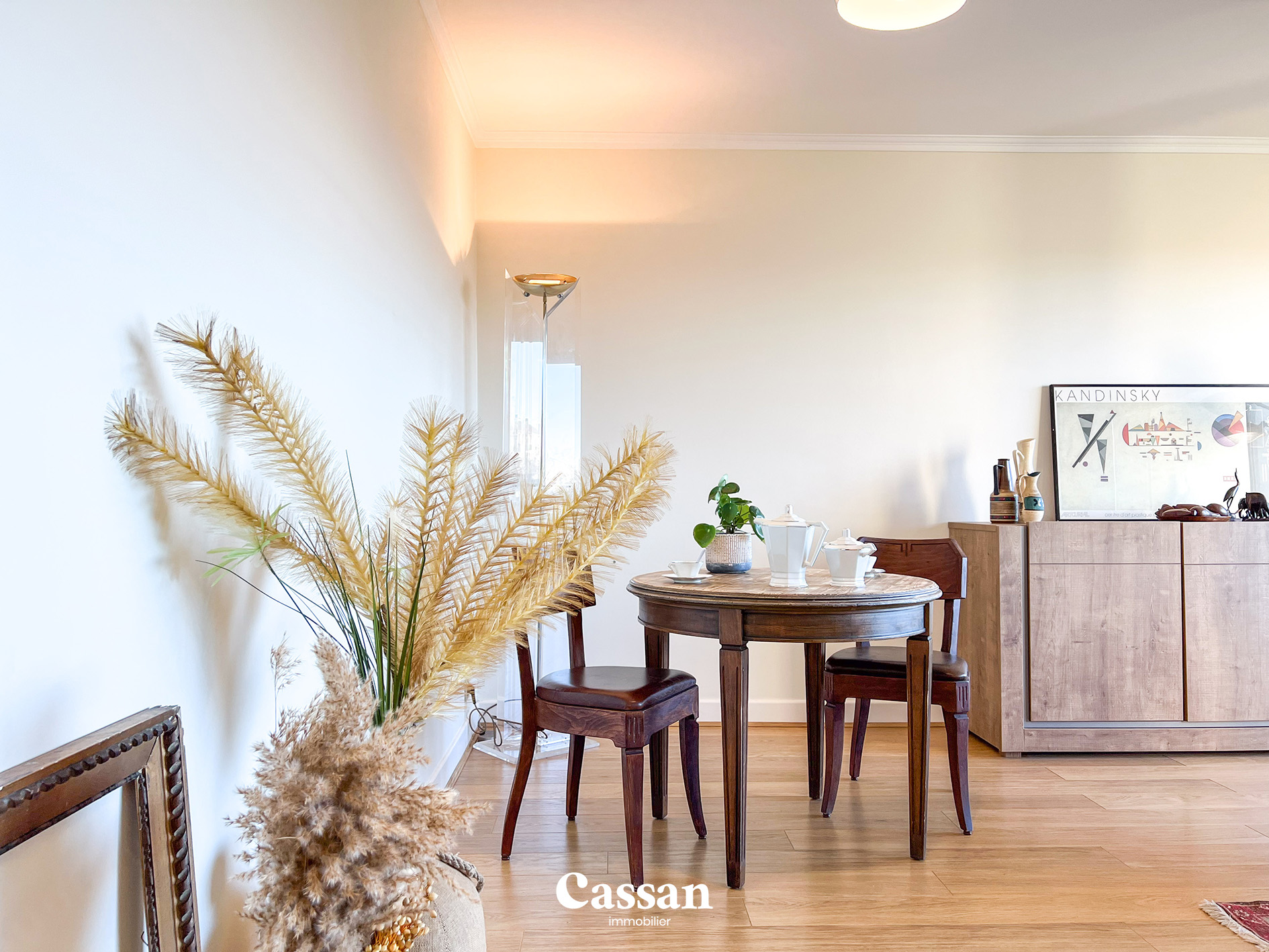Salle à manger appartement à vendre Aurillac Cassan immobilier agence immobilière