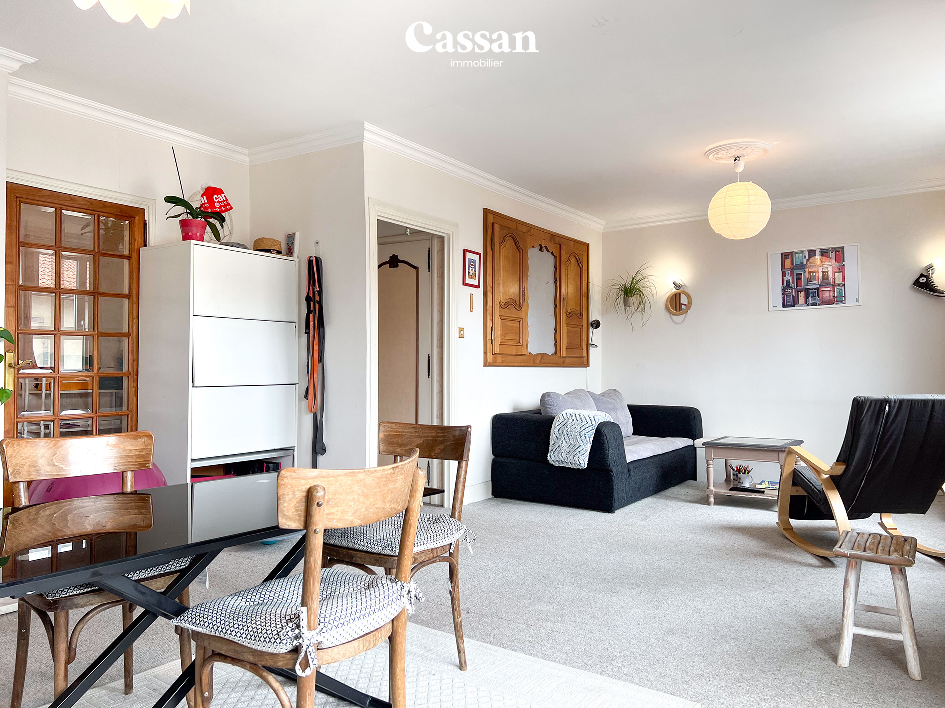 Séjour appartement à vendre Aurillac Cassan immobilier