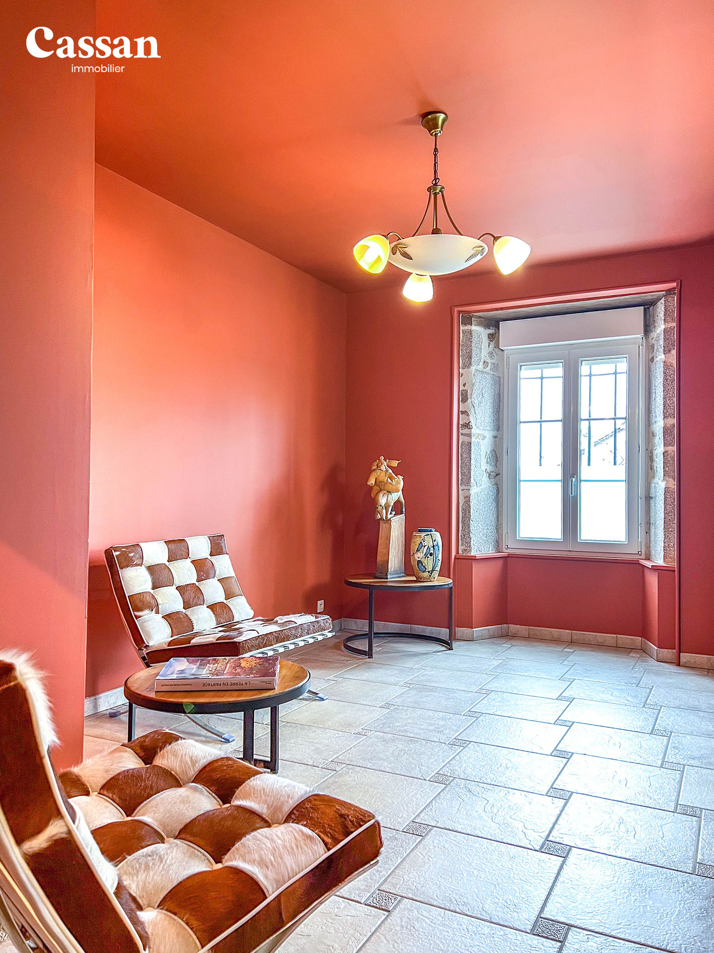 Salon maison à vendre Lacapelle del fraisse Cassan immobilier