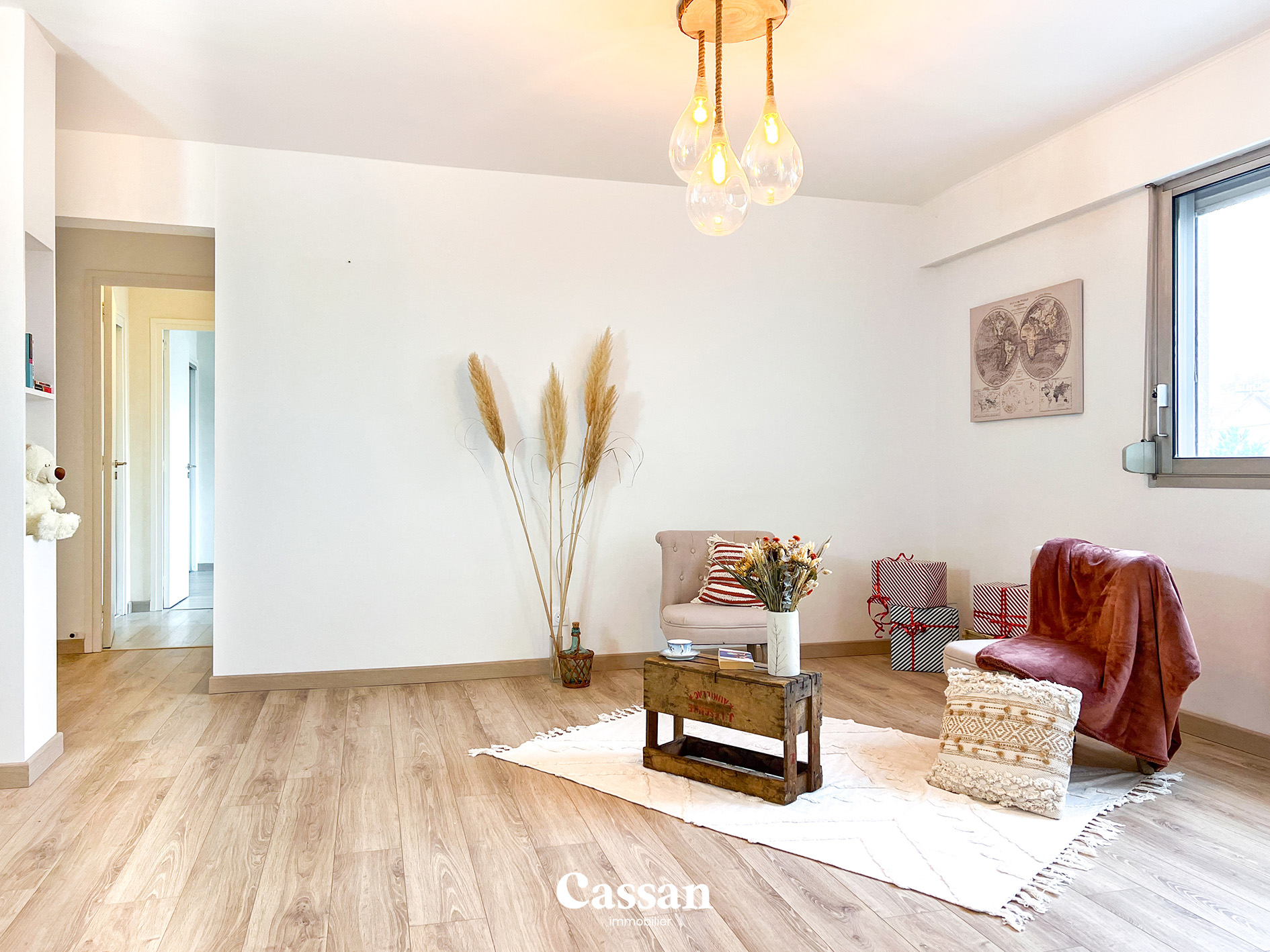 Séjour appartement à vendre Aurillac Cassan immobilier