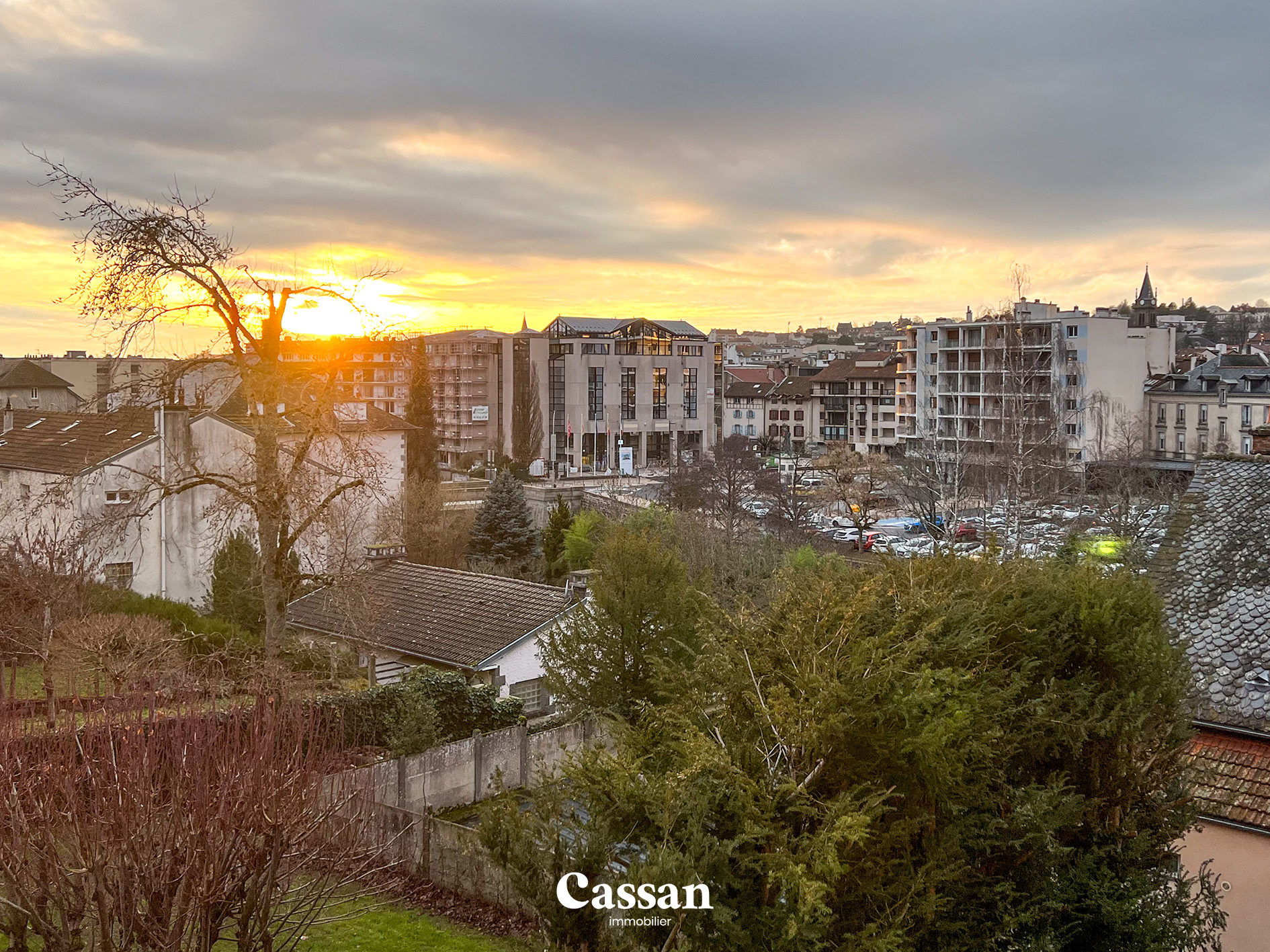 Vue appartement à vendre Aurillac Cassan immobilier
