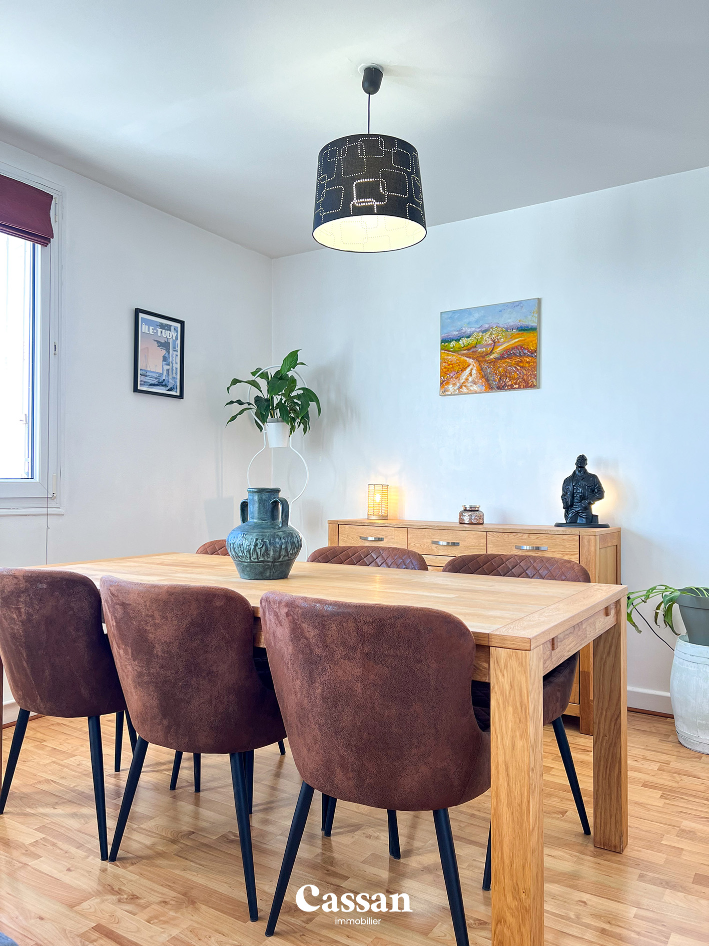 Salle à manger appartement à vendre Aurillac Cassan immobilier agence immobilière