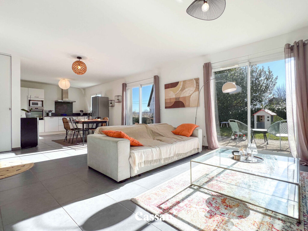 Salon maison à vendre Bex d'Ytrac Cassan immobilier agence immobilière