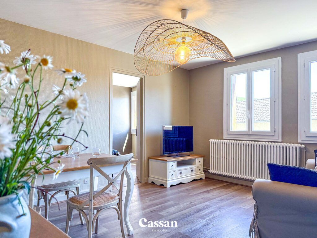 Salon appartement à vendre Aurillac Cassan immobilier agence Immobilière