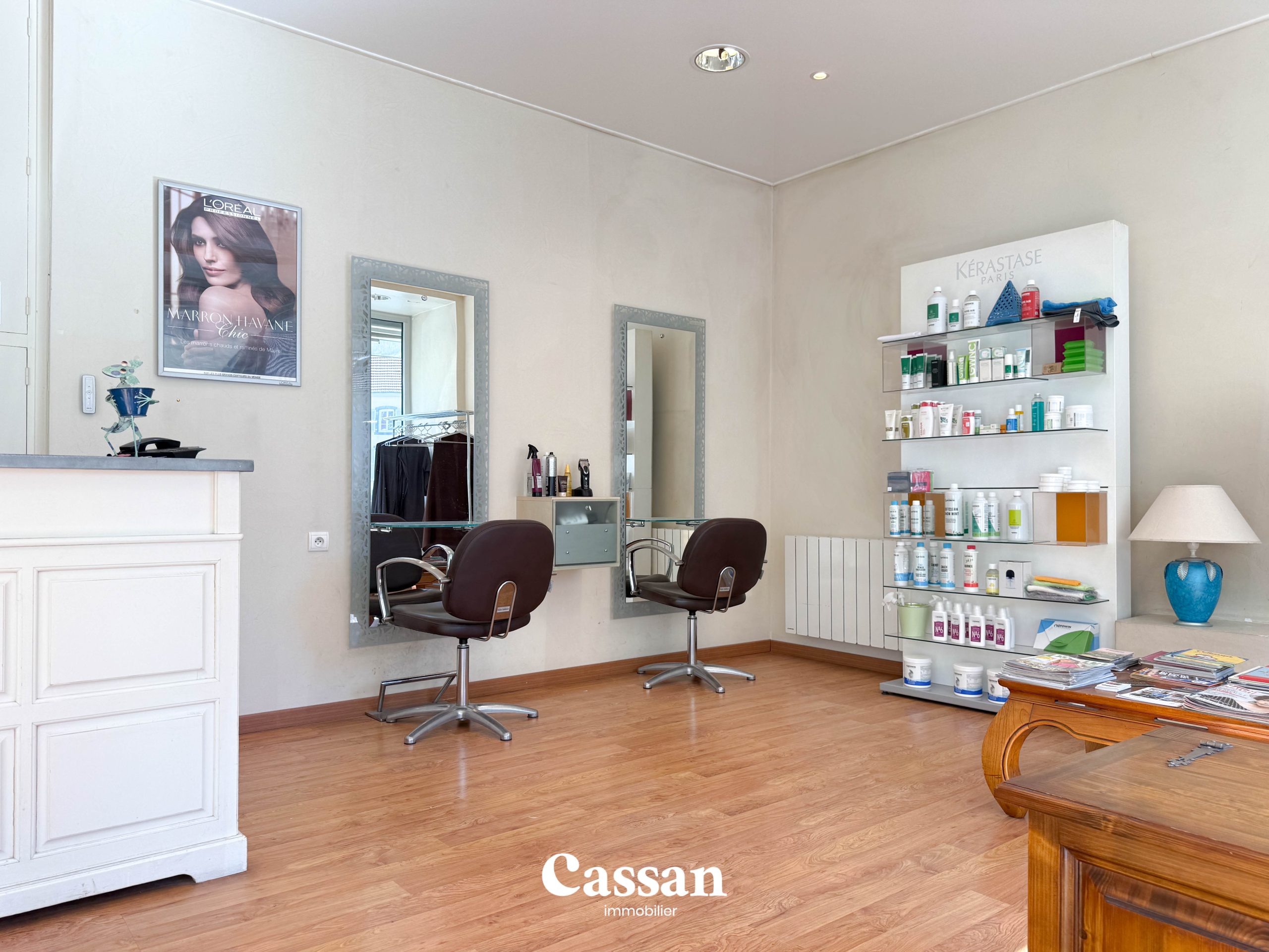 salon de coiffure - Cassan Immobilier