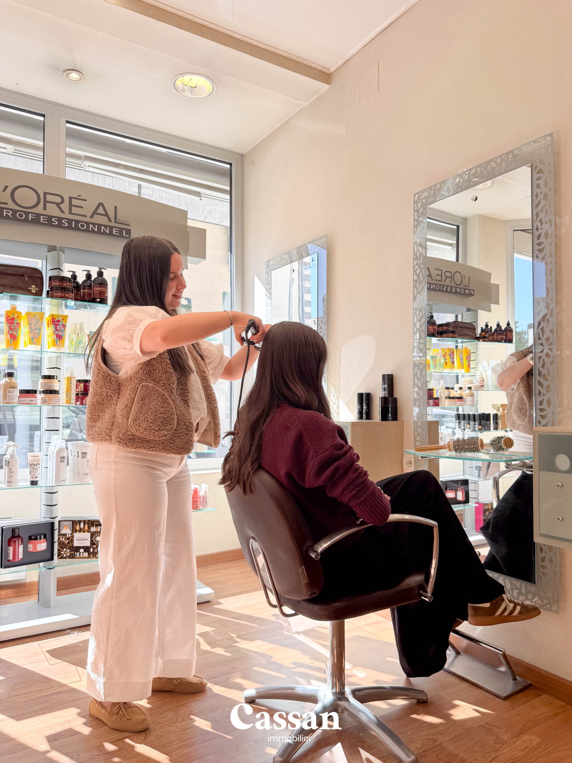 salon de coiffure - Cassan Immobilier