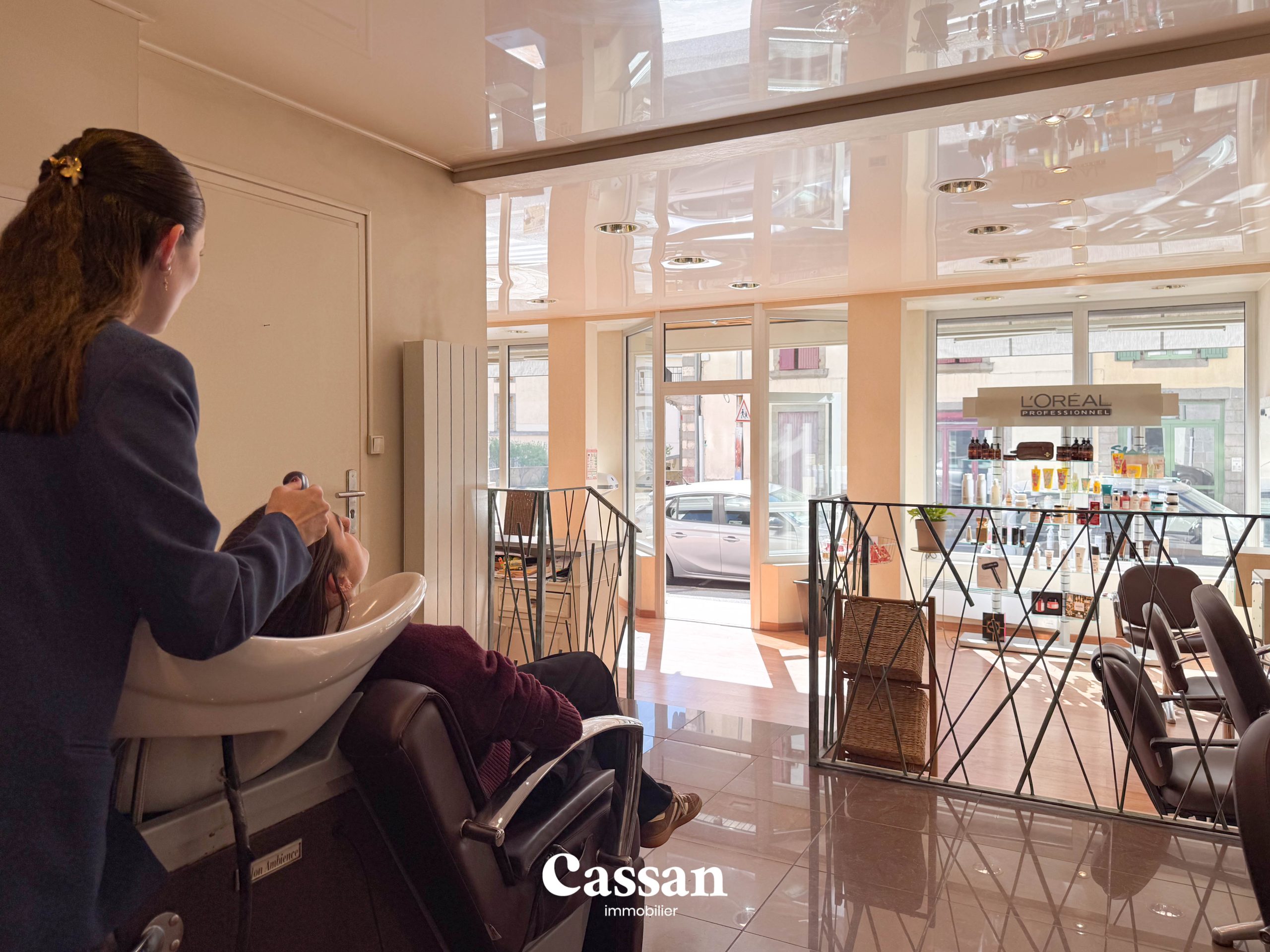 salon de coiffure - Cassan Immobilier